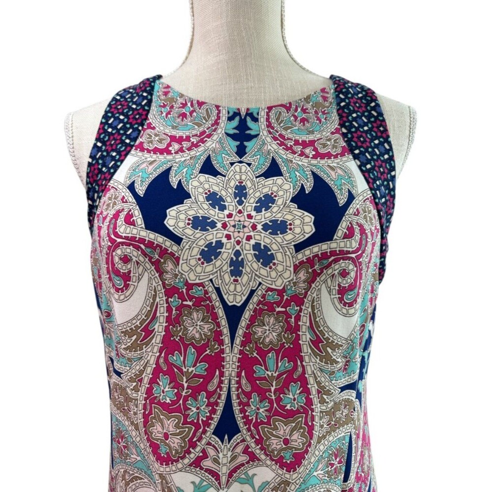 Chico's Maxi Dress Paisley Print Sleeveless Boho Travel Casual Flowy Women - Picture 6 of 15